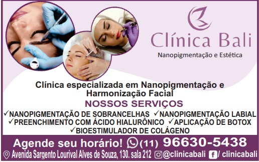 Nanopigmentação e Harmonização Facial Clínica Bali