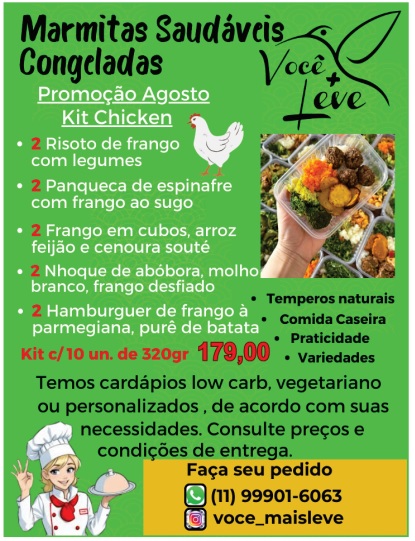 Marmitas Congeladas Saudáveis
