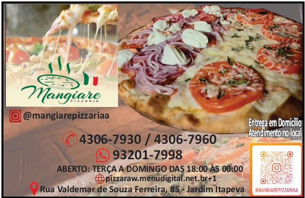 Pizzaria Mangiare a Melhor e Mais Deliciosa Pizza do Jardim Itapeva
