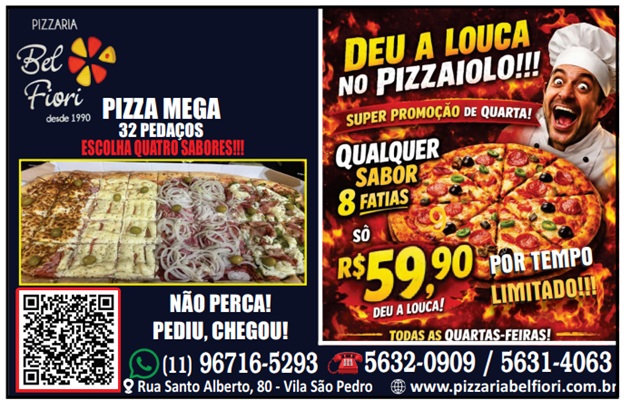 Pizzaria Bel Fiori - Pizzas Deliciosas e Esfirras Saborosas