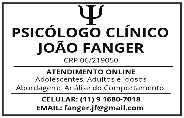 Psicólogo Clínico João Fanger
