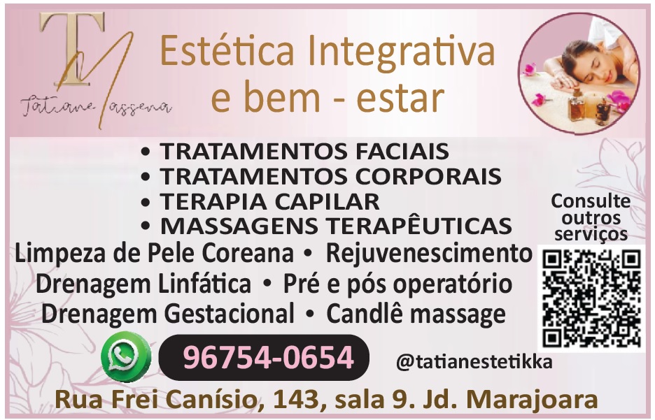 Estética Integrativa e Bem-Estar - Tatiane