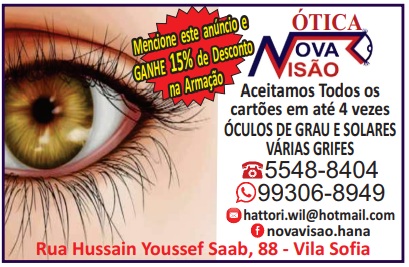 Ótica Nova Visão - Óculos de Grau e Solares