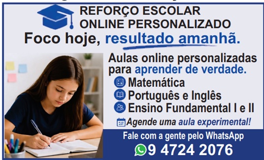 Reforço Escolar Online Personalizado