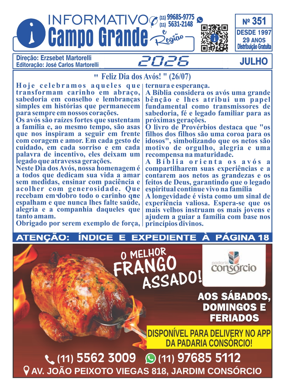 Revista de Bairro Mês de Agosto de 2026