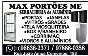 Max Portões ME -Serralheria de Alumínio