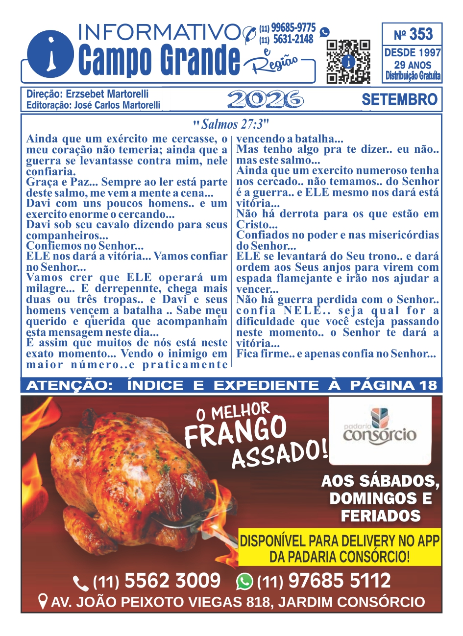 Revista de Bairro do Mês de Setembro de 26