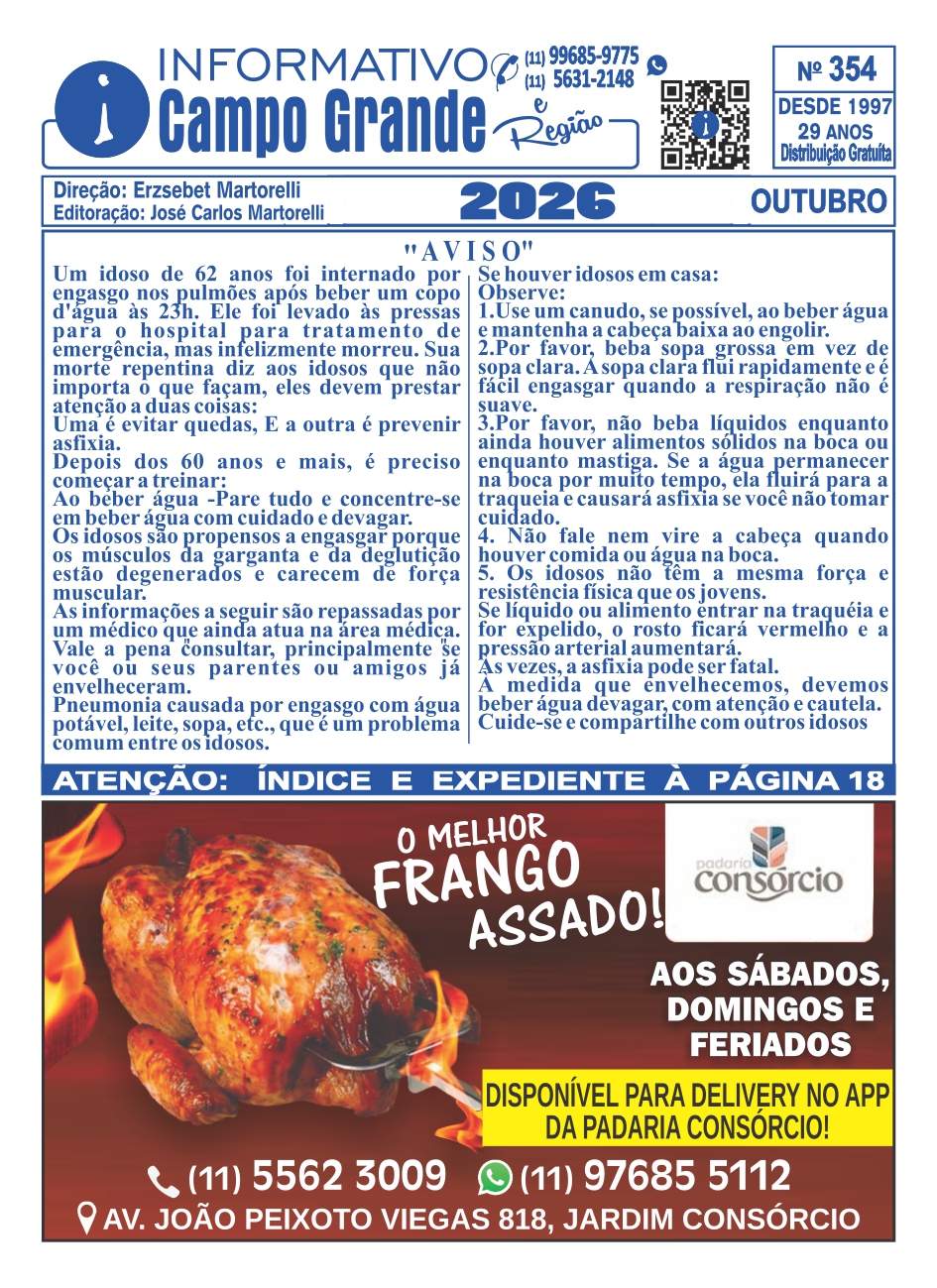 Jornal de Bairro Mês de Outubro 2026
